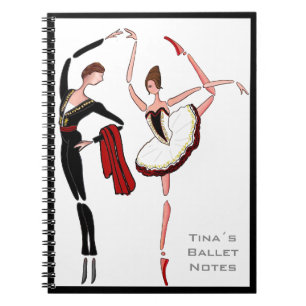 CADERNO ESPIRAL BAILARINA NOTWBOOK DOS DANÇARINOS DE BALÉ DE DON
