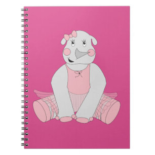 Caderno Espiral Bailarina Rinoceronte ilusima