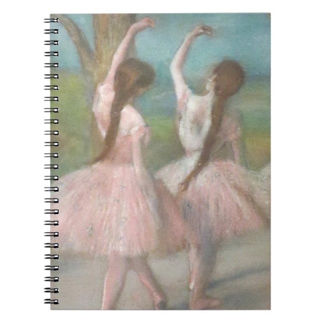 Caderno Espiral Bailarinas em Rosa Edgar Degas (Frente)