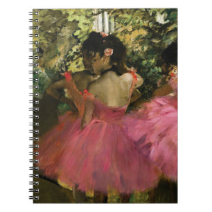 Caderno Espiral Bailarinas no rosa por Edgar Degas