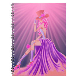 Caderno Espiral Baile de formatura Steampunk Glamor Queen
