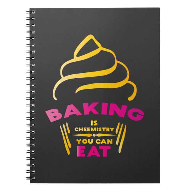Caderno Espiral Baking É Química Que Você Pode Comer (Frente)