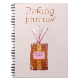 Caderno Espiral Baking Recipe Book for Home Baking Enthusiasts