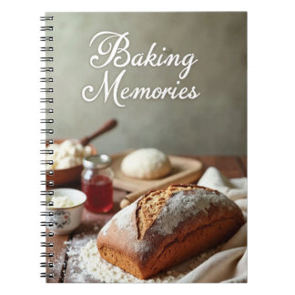 Caderno Espiral Baking Recipes