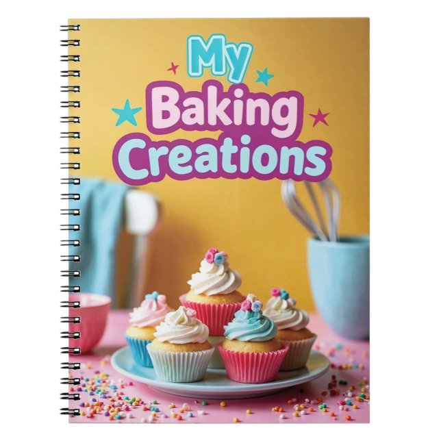 Caderno Espiral Baking Recipes for Kids (Frente)