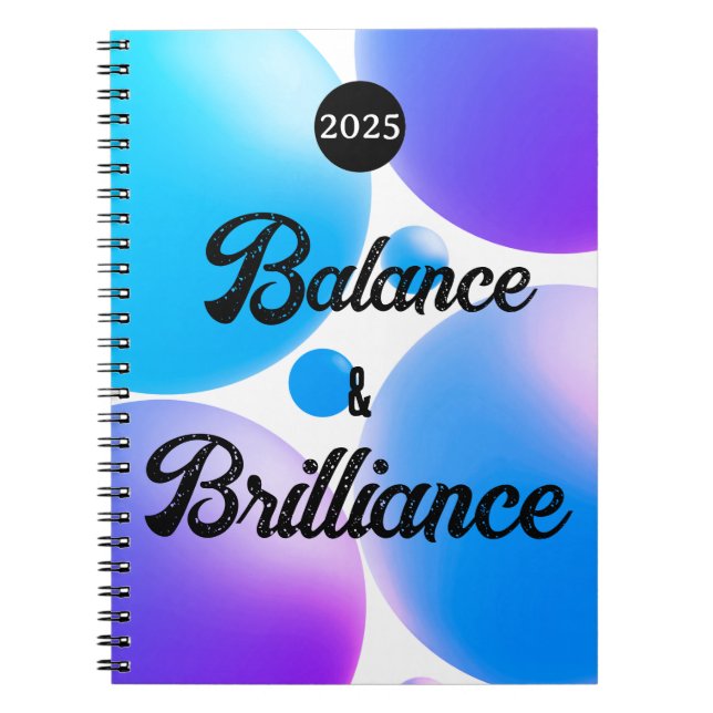 Caderno Espiral BALANCE and BRILLIANCE Spiral Notebook (Frente)