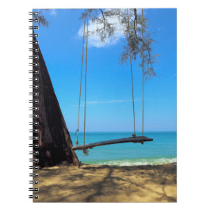 Caderno Espiral Balanços & árvore na areia