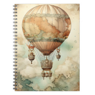 Caderno Espiral Balão de Ar Quente Steampunk (5)