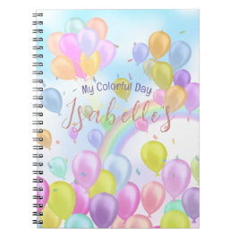 Caderno Espiral Balão Pastel