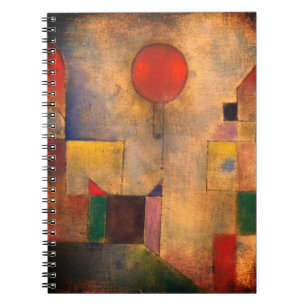 Caderno Espiral Balão Vermelho por Paul Klee