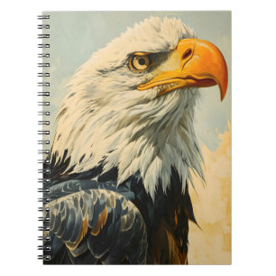 Caderno Espiral Bald Eagle Vintage