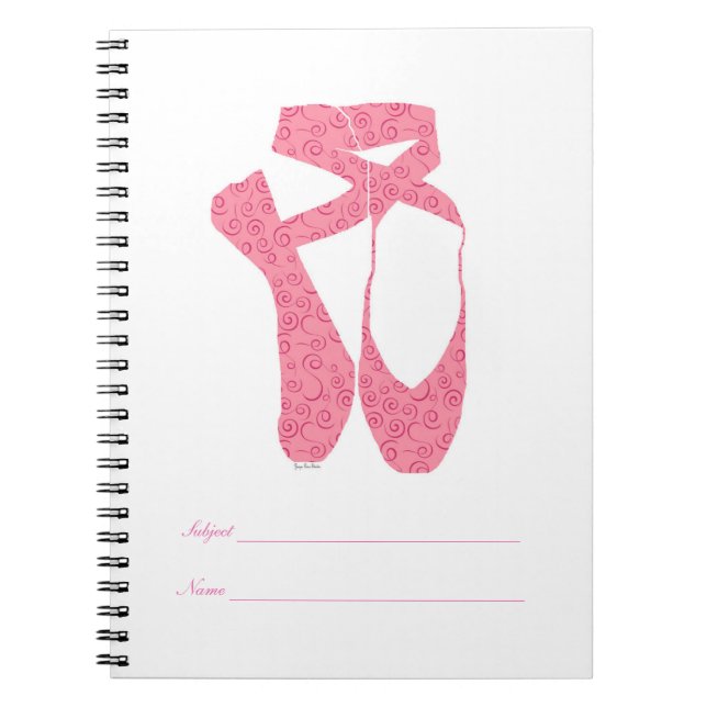 Caderno Espiral Balé de Ponta da Equipe Candy Curls (Frente)