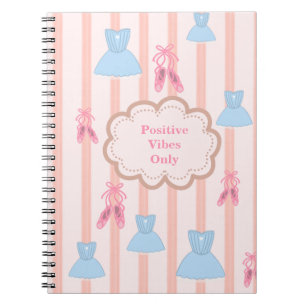 Caderno Espiral Balé de tema Coquette inspirado personalizado