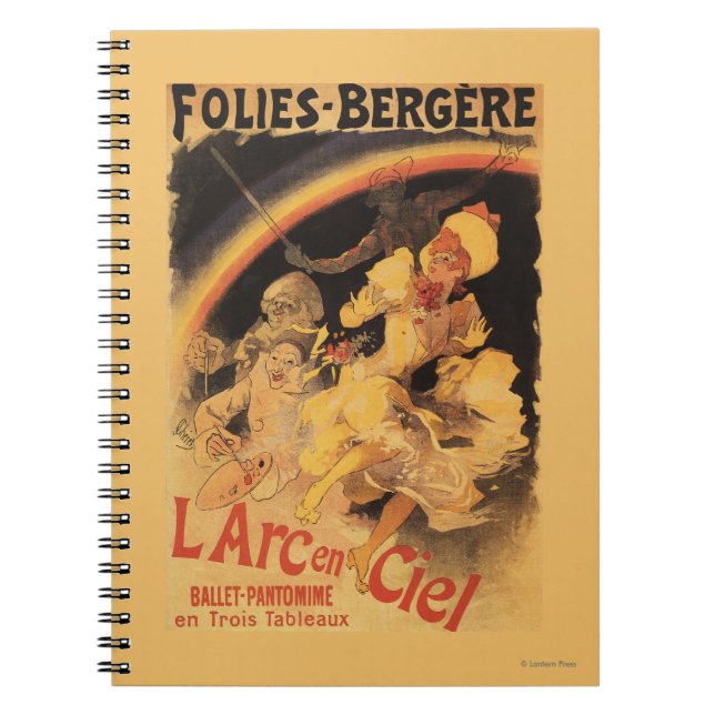 Caderno Espiral Balé L'Arc-en-Ciel em Folies-Bergere (Frente)
