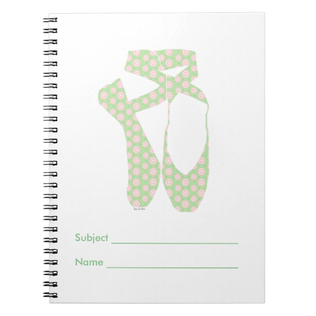 Caderno Espiral Balé Pointe da Equipe Polka (Frente)