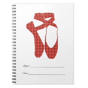 Caderno Espiral Balé Red Tartan da Equipe
