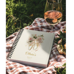 Caderno Espiral Balé Rosé Soirée, personalizado