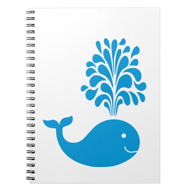 Caderno Espiral Baleia engraçada (Frente)