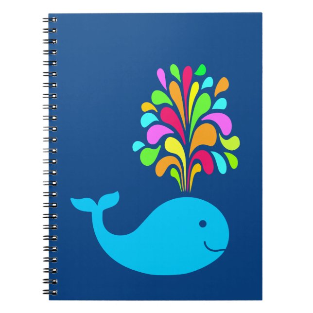 Caderno Espiral Baleia engraçada (Frente)