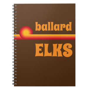 Caderno Espiral Ballard Elks Retro Rainbow