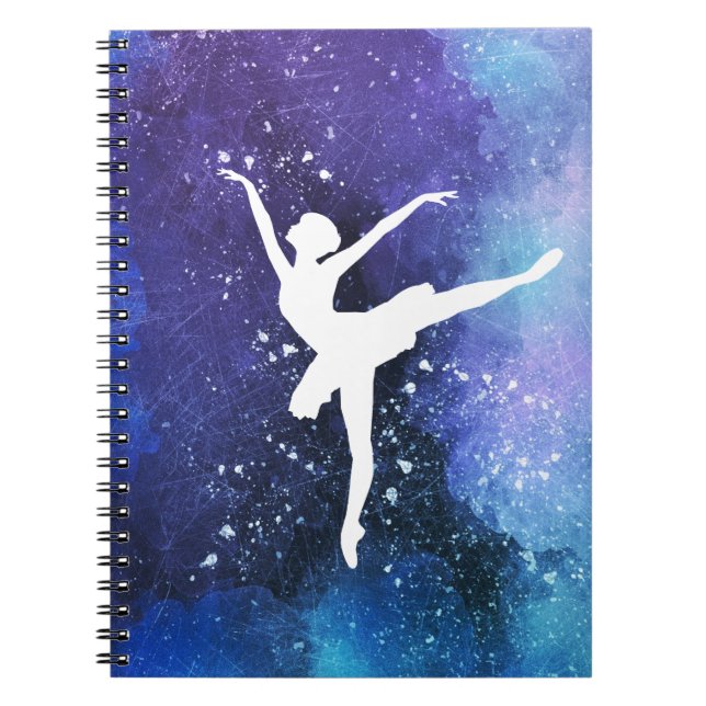 Caderno Espiral Ballerina/bailarina de ballet (Frente)