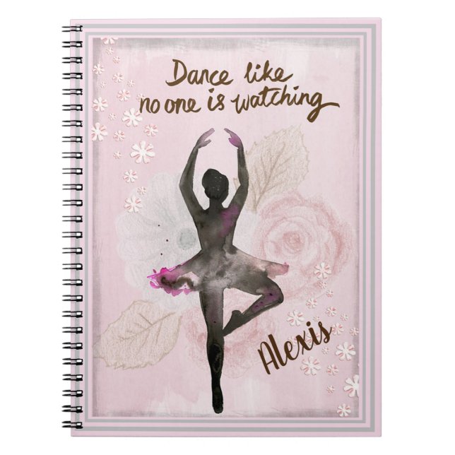 Caderno Espiral Ballerina com Cotação (Frente)