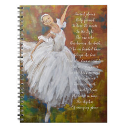 Caderno Espiral Ballerina Devotional Journal