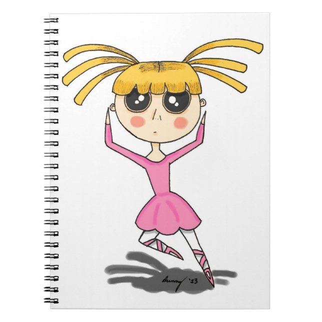 Caderno Espiral Ballerina Notebook (Frente)