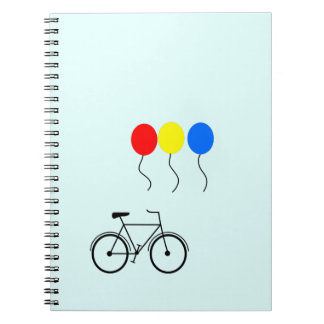 Caderno Espiral Balões e Bicicleta