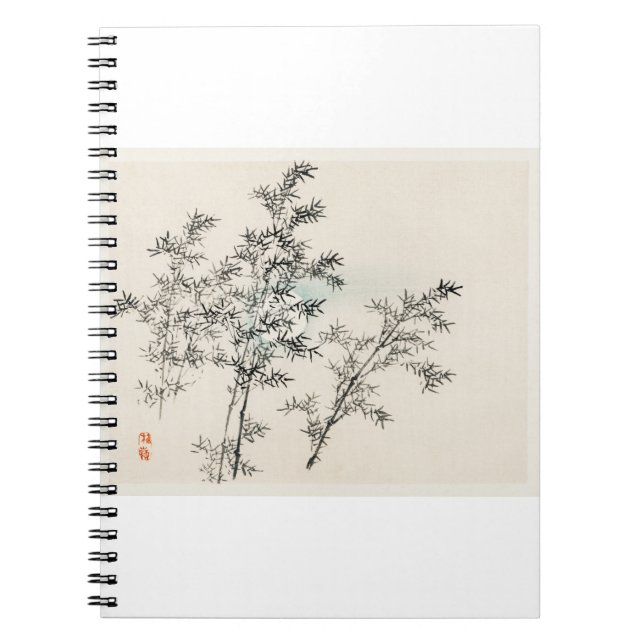 Caderno Espiral Bambu por Kono Bairei (Frente)