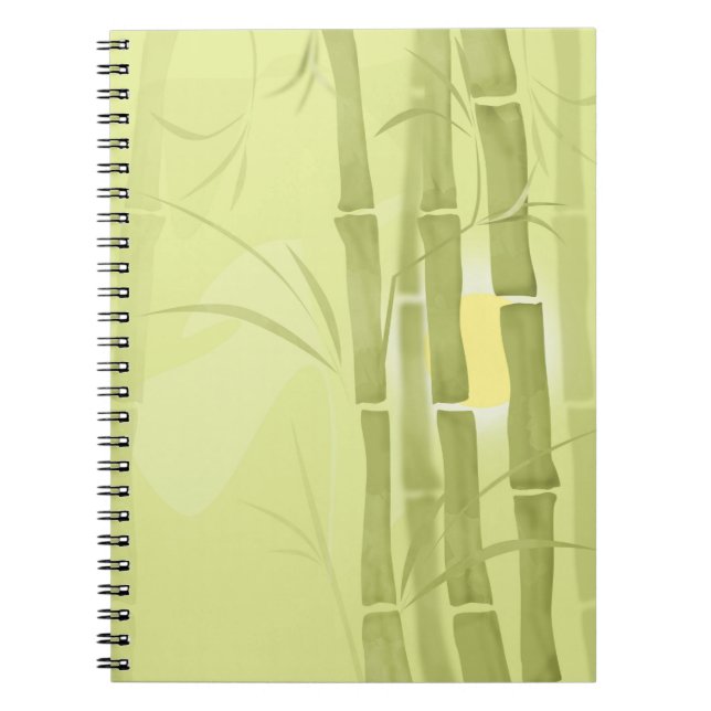 Caderno Espiral Bambu verde (Frente)