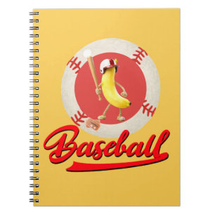Caderno Espiral Banana Slugger Camiseta Engraçada Gráfica Personal