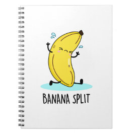 Caderno Espiral Banana Split Funny Dançando Banana Pun