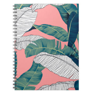 Caderno Espiral Banana Tree Botanic: Vermelho Brilhante Sem Olhos