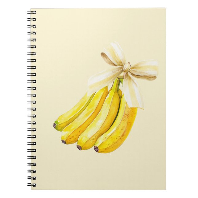 Caderno Espiral Bananas Com Um Laço (Frente)