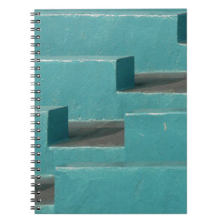 CADERNO ESPIRAL BANCO CONCRETO TEAL