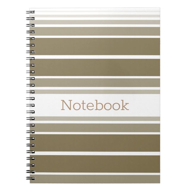 Caderno Espiral Banda de ouro moderna (Frente)