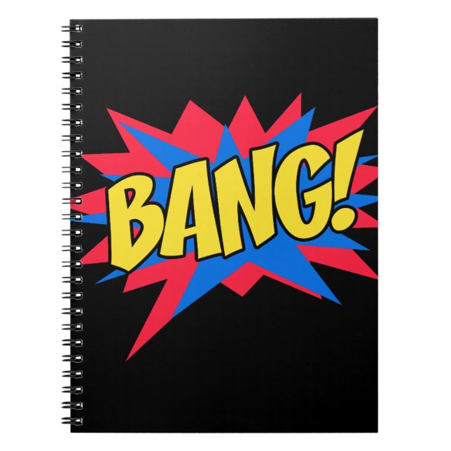Caderno Espiral Banda desenhada BANG (Frente)