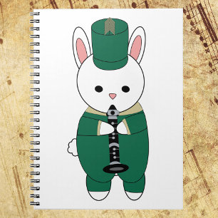 Caderno Espiral Banda Marcha Clarinet Rabbit Dourado