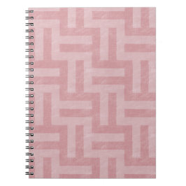 Caderno Espiral Bandas Abstrato cor-de-rosa