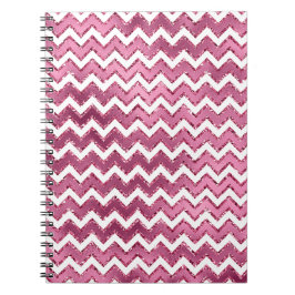 Caderno Espiral Bandas brancas cor-de-rosa-claro