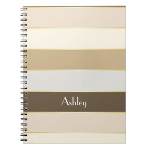 Caderno Espiral Bandas de Bloco de Cores de Verão Personalizadas D