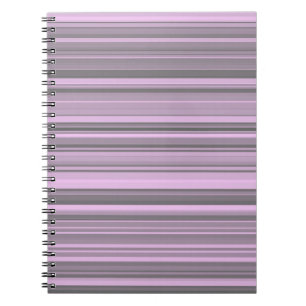 Caderno Espiral Bandas de Cinzas roxas