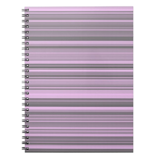 Caderno Espiral Bandas de Cinzas roxas (Frente)
