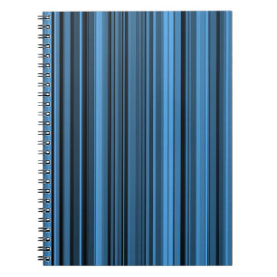 Caderno Espiral Bandas Negras Azuis