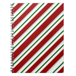 Caderno Espiral Bandas Vermelhas e Verdes