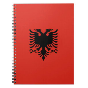 Caderno Espiral Bandeira albanesa