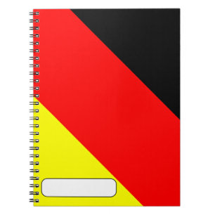 Caderno Espiral Bandeira Alemã Moderna