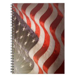 Caderno Espiral Bandeira Americana