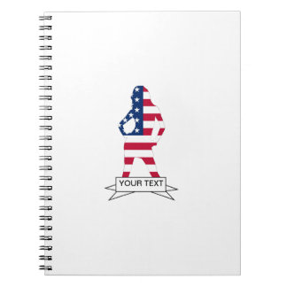 Caderno Espiral bandeira americana